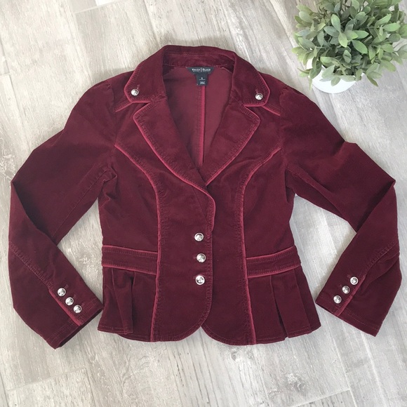 White House Black Market Jackets & Blazers - White House Black Market velvet corduroy jacket